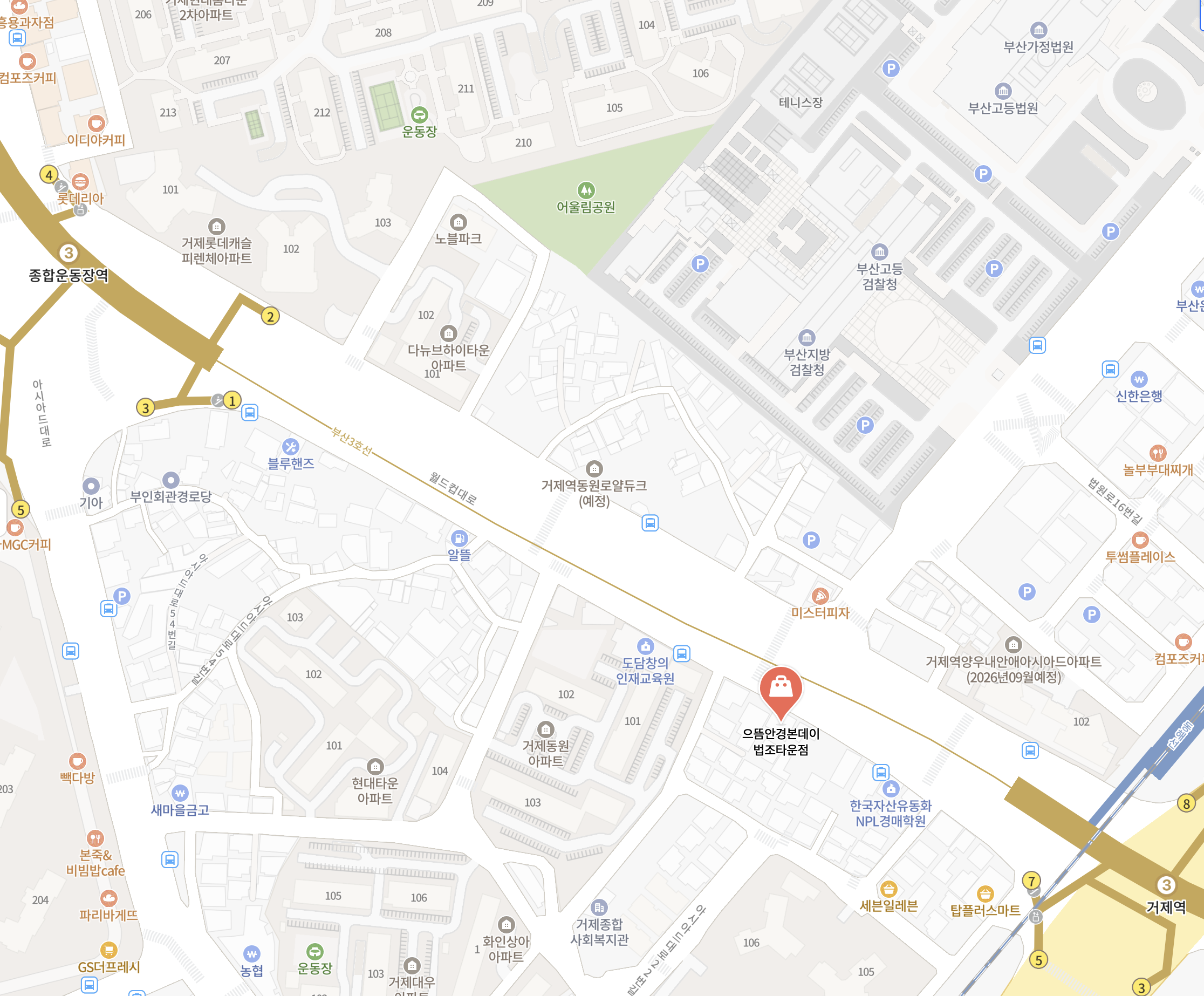 매장 위치 지도